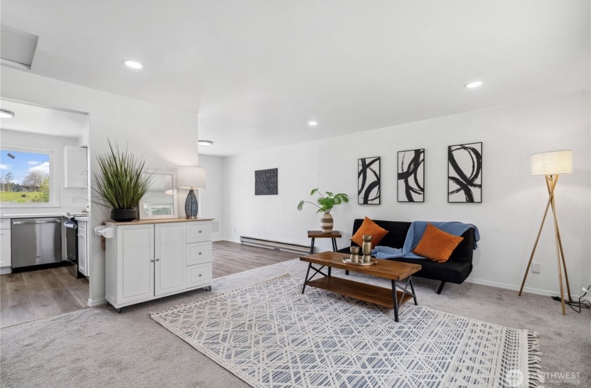 Staged living room